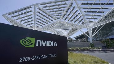 Ein Nvidia-Bürogebäude in Santa Clara, Kalifornien