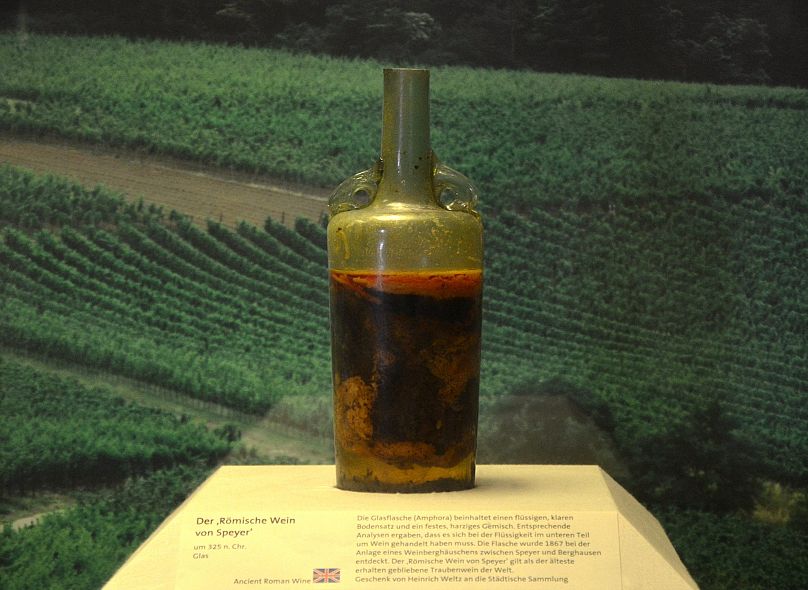 The Speyer wine bottle, dated between AD 325 and 350. 