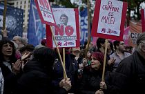 Proteste contro Milei in Argentina