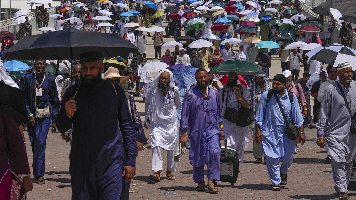 Температурите в Саудитска Арабия където се провежда свещеното мюсюлманско поклонение