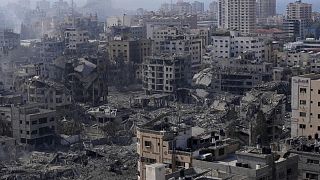İsrail'in hava saldırıları ardından Gazze, 11 Ekim 2023. 