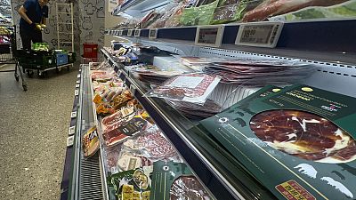 Carne de porco em supermercado