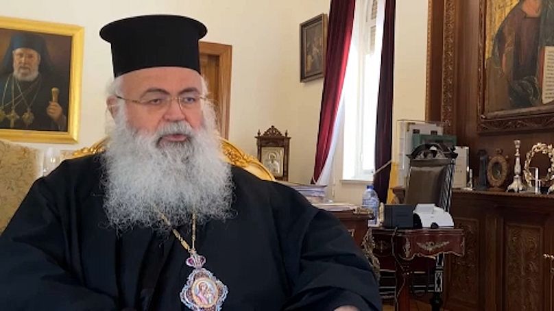 Erzbischof Georgios, das geistliche Oberhaupt der orthodoxen Kirche Zyperns