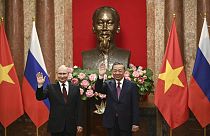 Vladimir Poutine et To Lam, le nouveau président Vietnamien