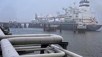 Fotónk illusztráció: LNG-terminál megnyitása a németországi Wilhelmshavenben