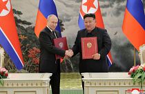 امضای قرارداد بین پوتین و کیم جونگ اون