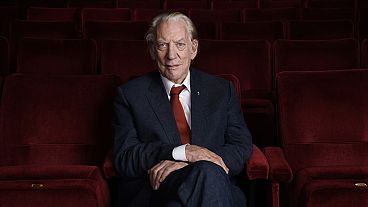 Actor Donald Sutherland appears at the Academy of Motion Picture Arts and Sciences in Beverly Hills, Calif., on Oct. 13, 2017.