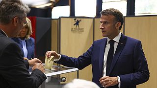 Macron vota nas eleições europeias
