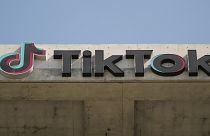 FILE - A TikTok sign is displayed on their building in Culver City, California.