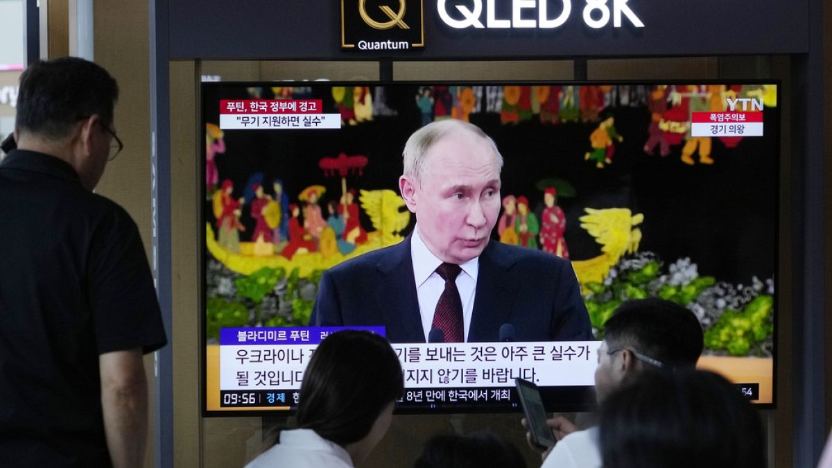 Τηλεοπτική κάλυψη της επίσκεψης Πούτιν στη Βόρεια Κορέα