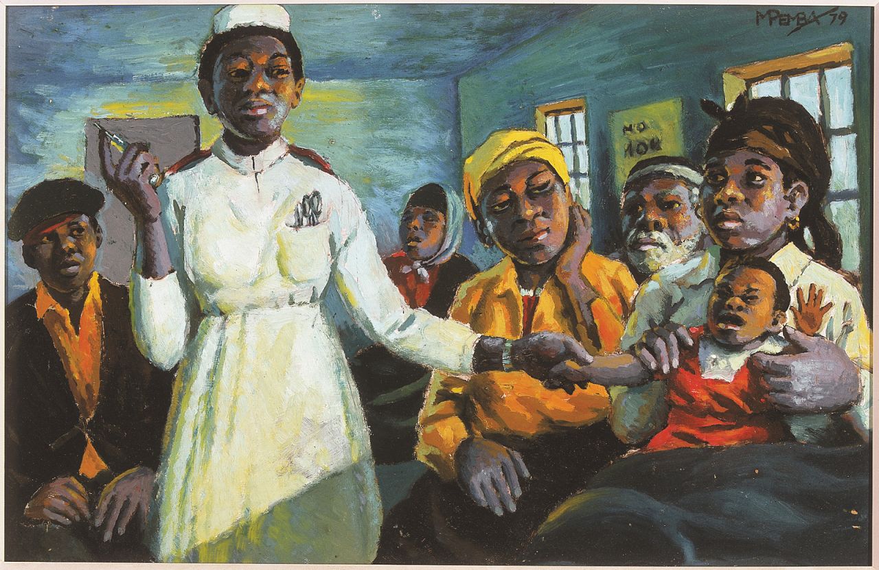 At the clinic by George Pemba (1979) 