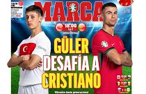 Marca'nın manşeti: 'Liderlik yarışının devam ettiği F Grubunun Dortmund'da oynanacak, Türkiye ve Portekiz yıldızları arasında kuşaklar arası heyecanlı bir düello'