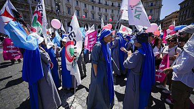 Manifestación pro-vida en Roma
