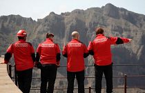 Spanish rescue workers looking for missing British teenager Jay Slater at Masca, Tenerife, on Saturday, 22 June, 2024. 