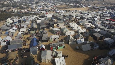 مخيم المواصي في جنوب غزة.