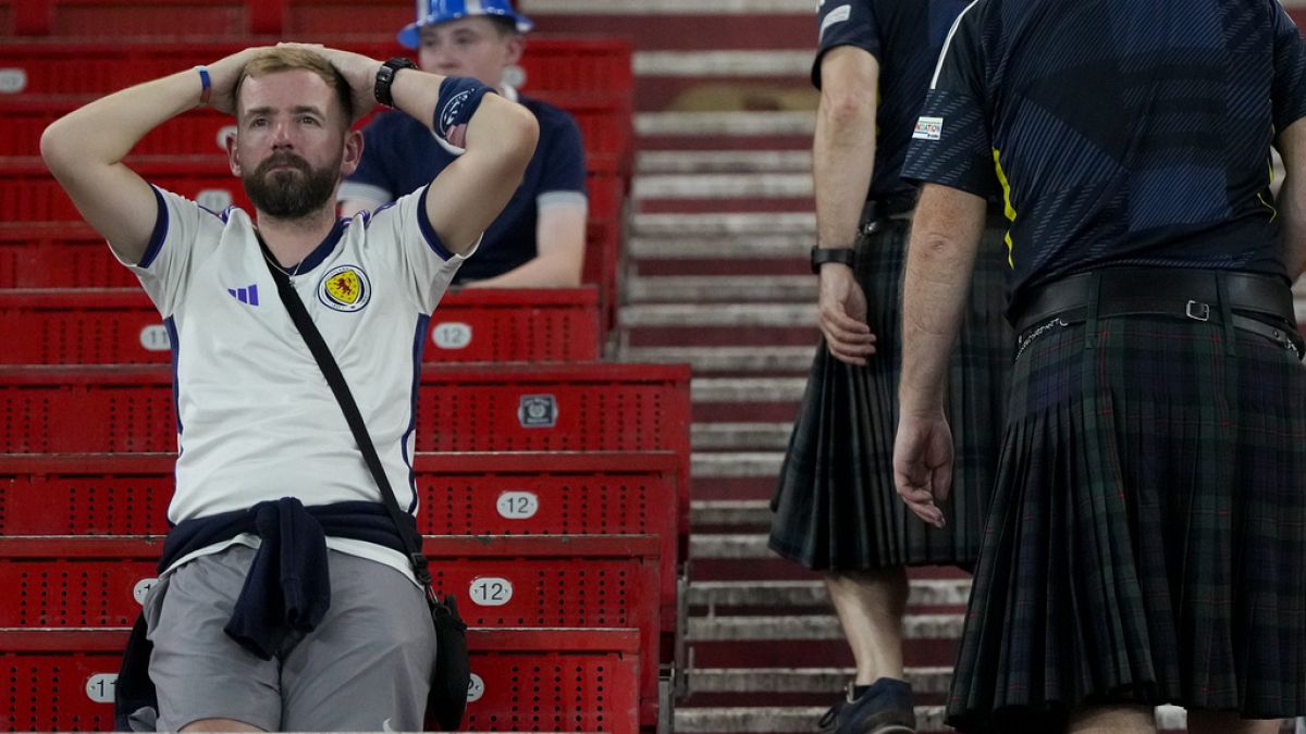 La afición escocesa, abatida por la eliminación de su selección de la Eurocopa 2024 tras caer ante Hungría