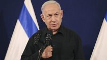 ARCHIVO: Netanyahu, durante una rueda de prensa en octubre de 2023