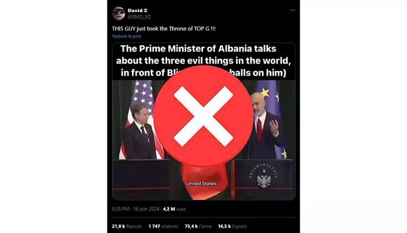 The video's caption takes Rama's words out of context