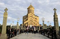 Cattedrale della Santissima Trinità di Tbilisi, Georgia, 7 gennaio 2024