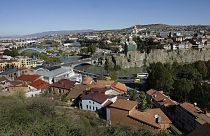 Uma vista geral da velha Tbilisi, segunda-feira, 21 de outubro de 2013. 