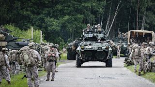 Tropas de la OTAN realizando un ejercicio. 