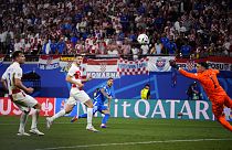 Italy's Zaccagni scores in the 98th minute to win the Azzurri a crucial point against Croatia