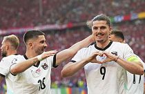 Марсель Забитцер, забивший победный гол для сборной Австрии в матче с Нидерландами на ЧЕ-2024