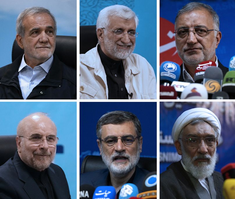 Les 6 candidats pour les elections presidentielles en Iran. 