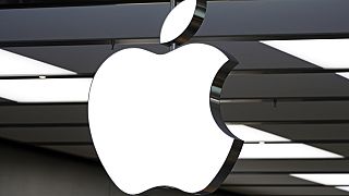 Το λογότυπο της Apple σε ένα κατάστημα Apple στο Πίτσμπουργκ, τη Δευτέρα 3 Ιουνίου 2024. (AP Photo/Gene J. Puskar)