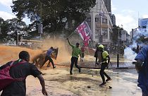 Кенийская полиция применила огнестрельное оружие, водомёты и слезоточивый газ против демонстрантов.