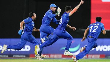 خوشحالی بازیکنان کرکیت افغانستان