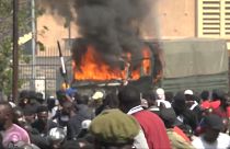 محتجون غاضبون وسط العاصمة الكينية نيروبي. 2024/06/25