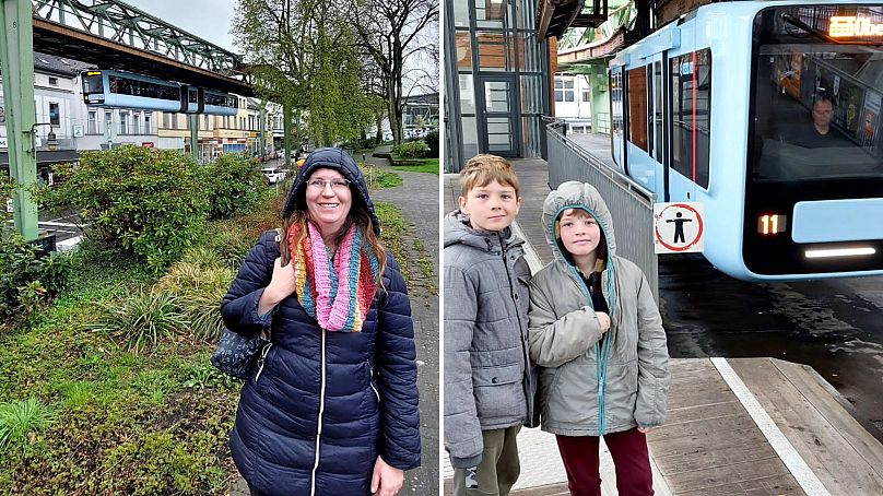 I visited Wuppertal's suspension railway with my family of five.