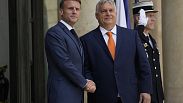 Déjeuner de travail entre Emmanuel Macron et Viktor Orbán. 