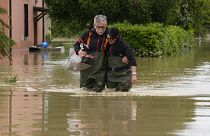 Des victimes des inondations en Italie