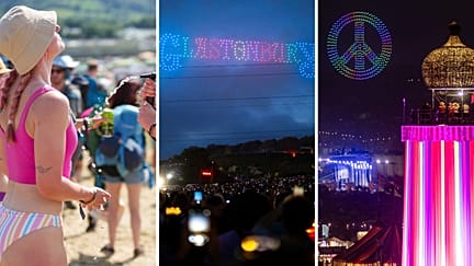 Drones, heatwave and full bins: Glastonbury 2024 opening in
