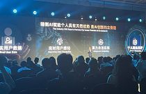 George Zhao, CEO de Honor, habla en el Mobile World Congress de Shanghai