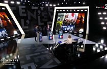 Os líderes políticos franceses participam num debate televisivo antes da primeira volta das eleições antecipadas de 30 de junho