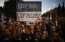 Участники марша требуют отставки Нетаньяху