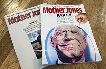 Copies of Mother Jones are shown in a photo taken on Wednesday, June 26, 2024, in Providence, R.I. The Center for Investigative Reporting. 