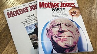 Copies of Mother Jones are shown in a photo taken on Wednesday, June 26, 2024, in Providence, R.I. The Center for Investigative Reporting. 