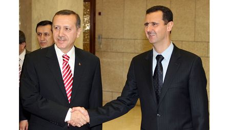 Erdoğan, Esad ile el sıkışıyor, 26 Nisan 2008