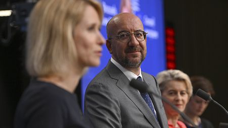Outgoing European Council president Charles Michel after the summit of EU leaders on 27 June 2024, 