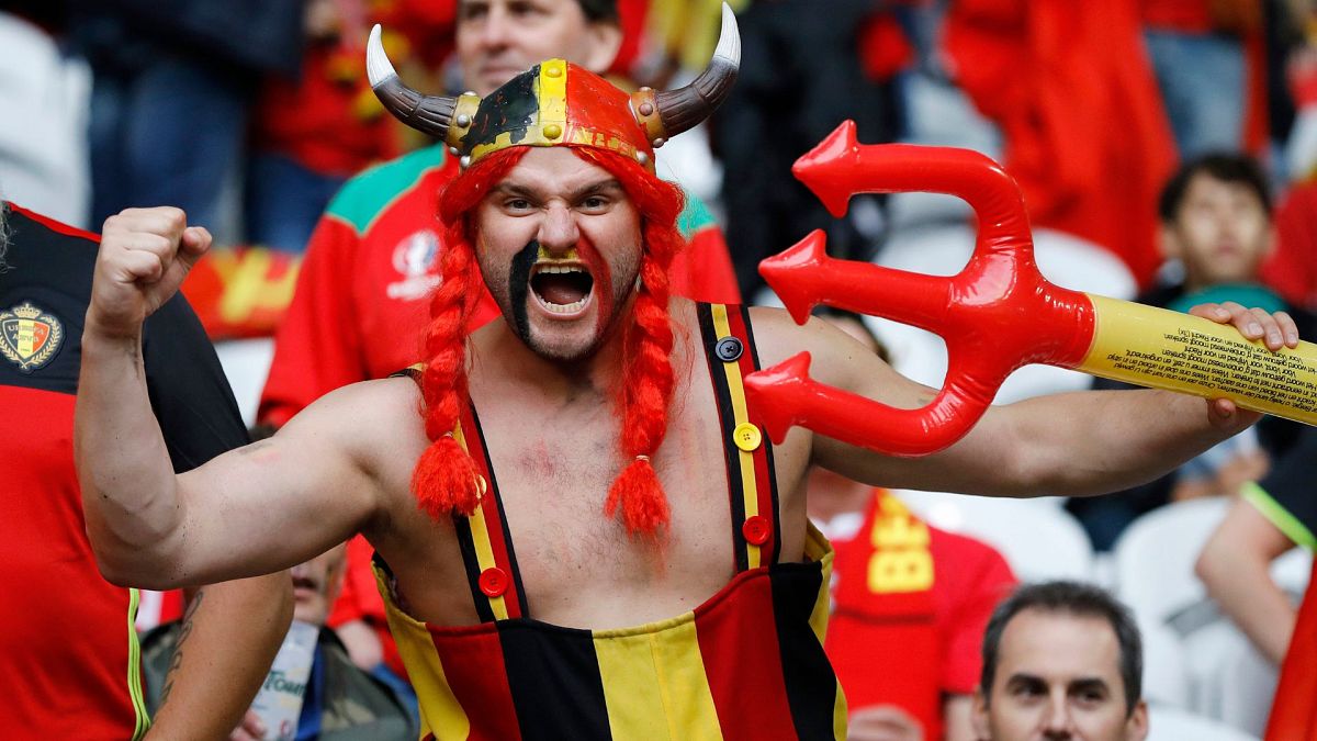 هواداران تیم بلژیک در مسابقات یورو ۲۰۱۶