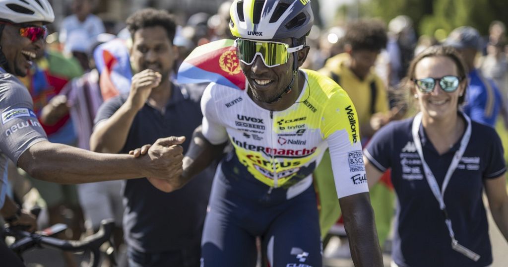 Eritrean Biniam Girmay looking forward to a good result at 2024 Tour de France Eritrean Biniam Girmay looking forward to a good result at 2024 Tour de France