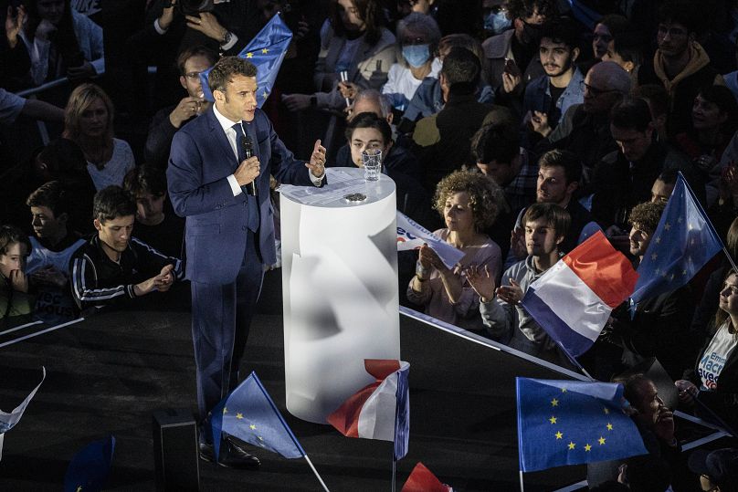 ماکرون در کارزار انتخابات ریاست جمهوری سال ۲۰۲۲ فرانسه