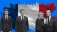 Os líderes da extrema-direita Marine Le Pen e Jordan Bardella em junho de 2024