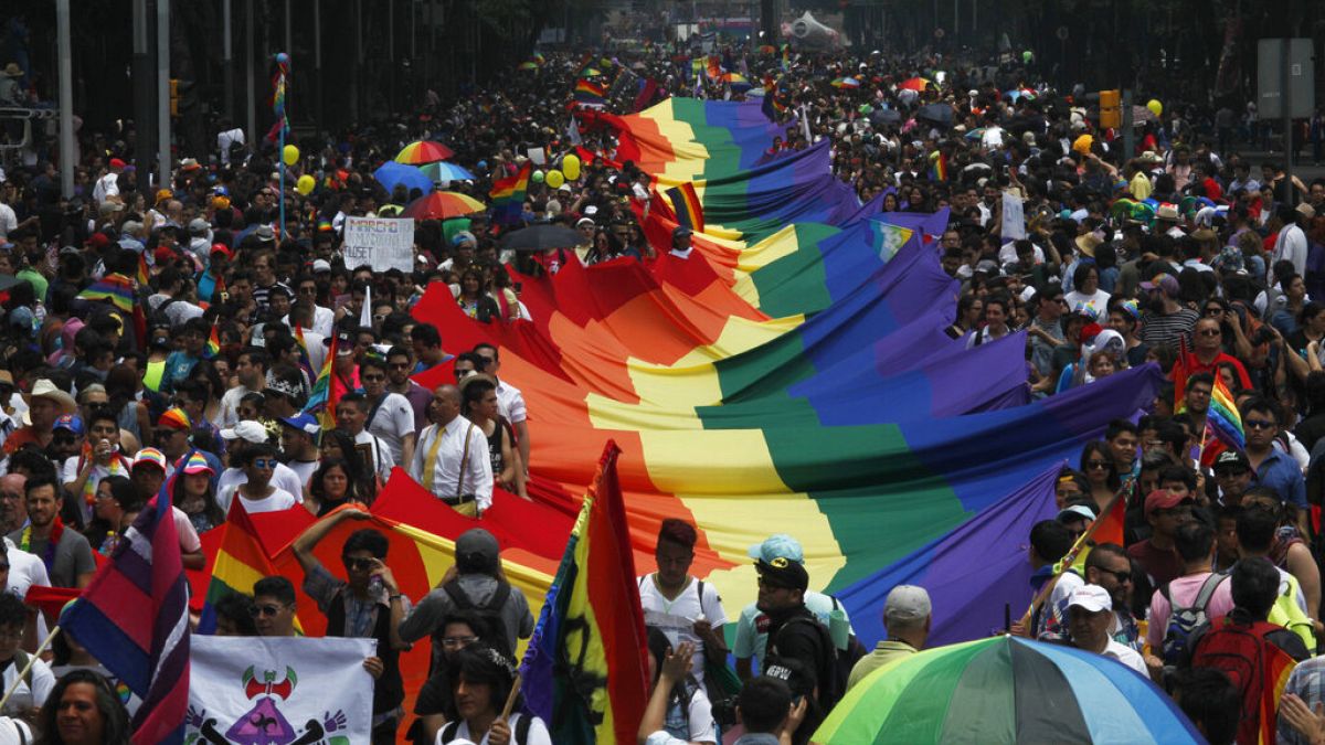 Marcha del orgullo en Ciudad de México. 