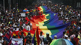 Marcha del orgullo en Ciudad de México. 