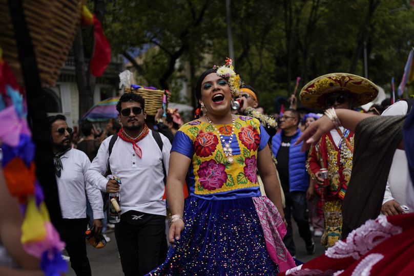 Desfile del orgullo en Ciudad de México.